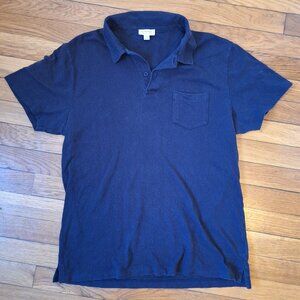 Navy Sunspel Riviera Polo Shirt M